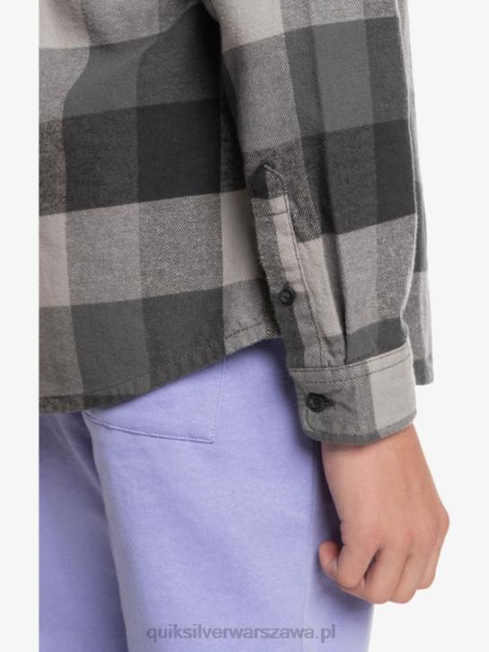chłopcy Quiksilver 8-16 flanelowa koszula z długim rękawem Motherfly 4DBV2307 żelazna brama matko