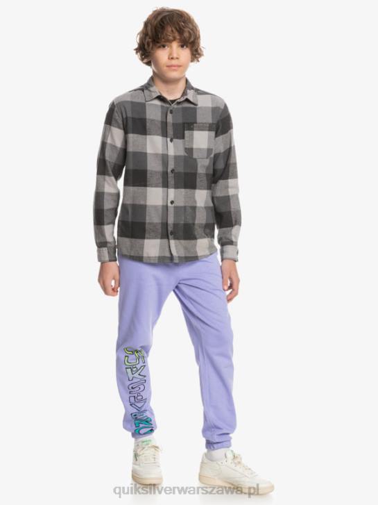 chłopcy Quiksilver 8-16 flanelowa koszula z długim rękawem Motherfly 4DBV2307 żelazna brama matko