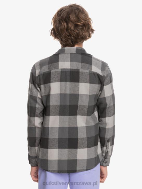 chłopcy Quiksilver 8-16 flanelowa koszula z długim rękawem Motherfly 4DBV2307 żelazna brama matko