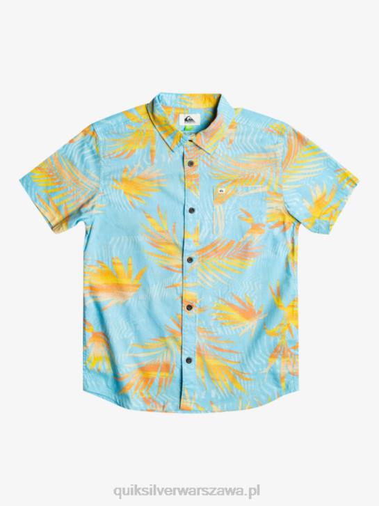 chłopcy Quiksilver 8-16 podarta koszula z krótkim rękawem 4DBV2197 rozdarty błękit nieba