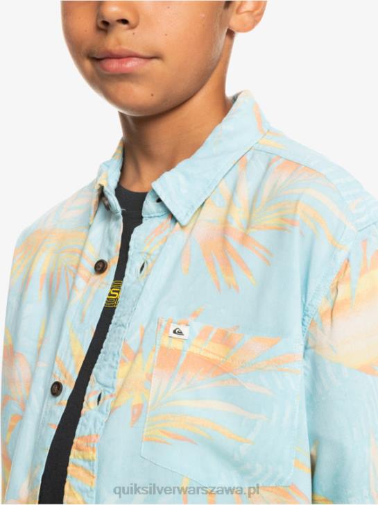 chłopcy Quiksilver 8-16 podarta koszula z krótkim rękawem 4DBV2197 rozdarty błękit nieba