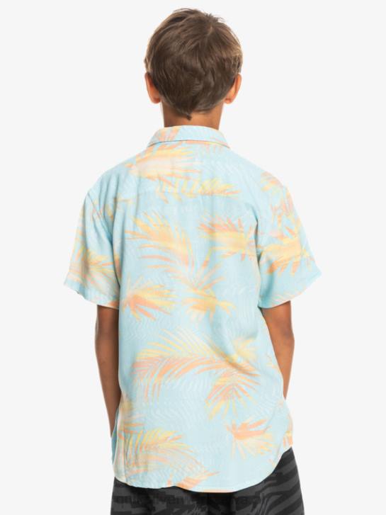chłopcy Quiksilver 8-16 podarta koszula z krótkim rękawem 4DBV2197 rozdarty błękit nieba