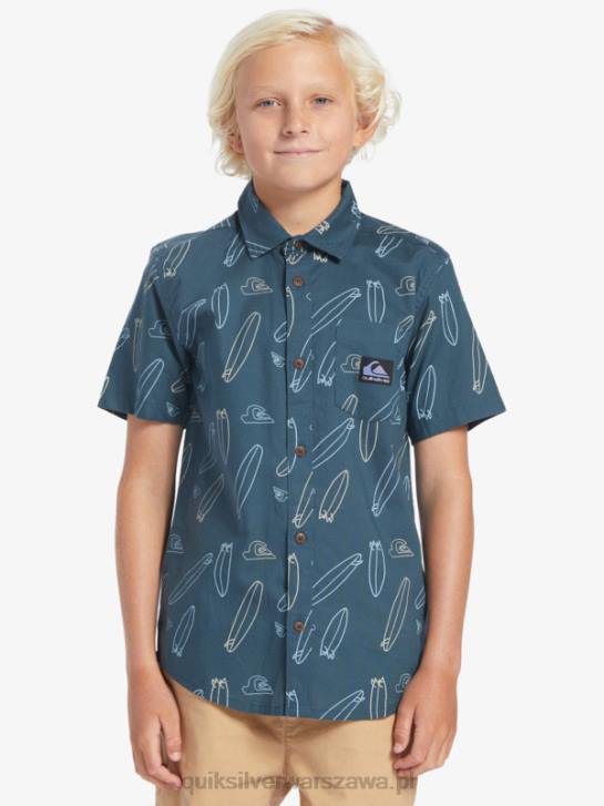 chłopcy Quiksilver gdzie jest moja koszulka z krótkim rękawem 4DBV2009 granatowy o północy, gdzie jest moja deska