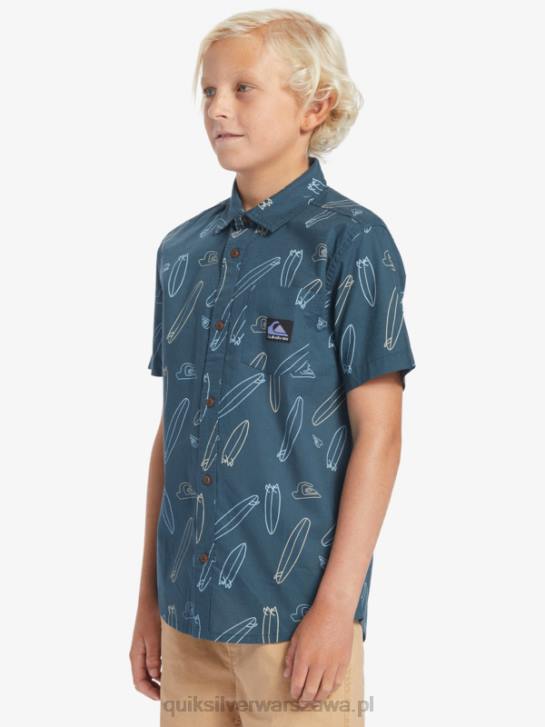 chłopcy Quiksilver gdzie jest moja koszulka z krótkim rękawem 4DBV2009 granatowy o północy, gdzie jest moja deska