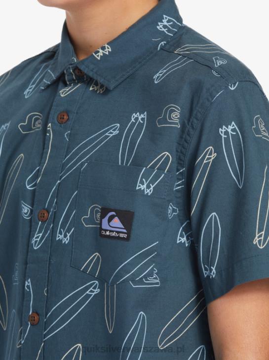 chłopcy Quiksilver gdzie jest moja koszulka z krótkim rękawem 4DBV2009 granatowy o północy, gdzie jest moja deska