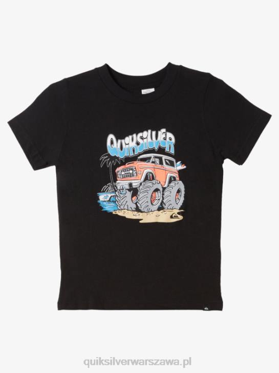 chłopcy Quiksilver 2-7 podwójna koszulka zaparkowana 4DBV1974 czarny