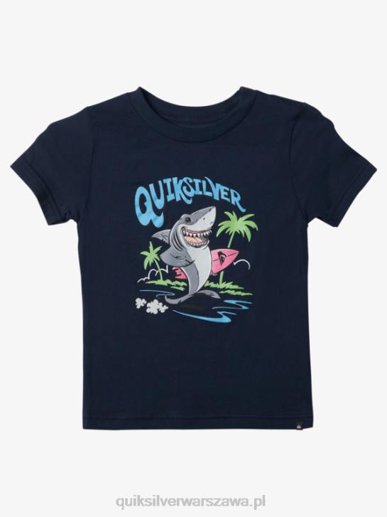 chłopcy Quiksilver 2-7 sprana koszulka 4DBV1969 granatowa marynarka