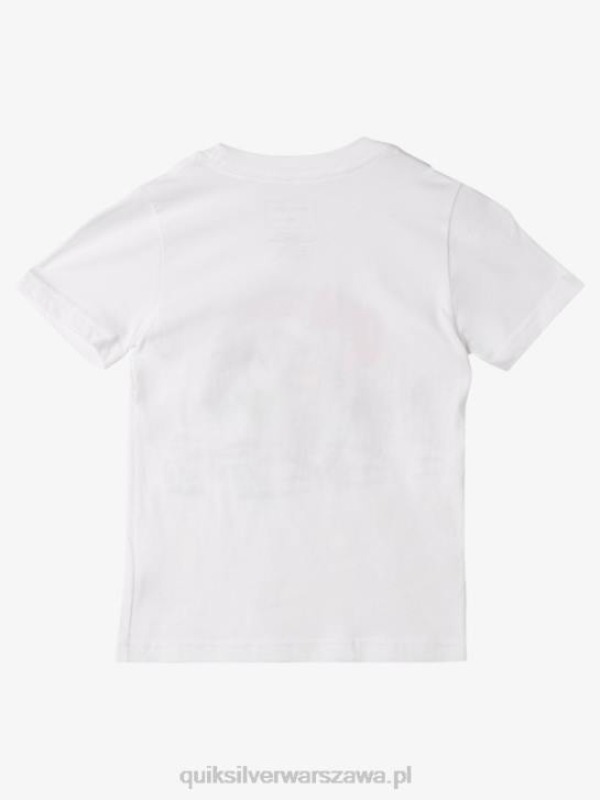 chłopcy Quiksilver 2-7 sprana koszulka 4DBV1970 biały
