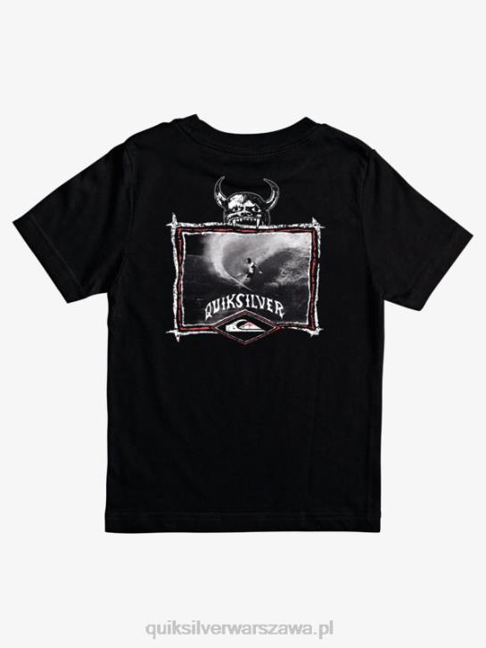 chłopcy Quiksilver 8-16 T-shirt surfer oftune 4DBV2177 czarny