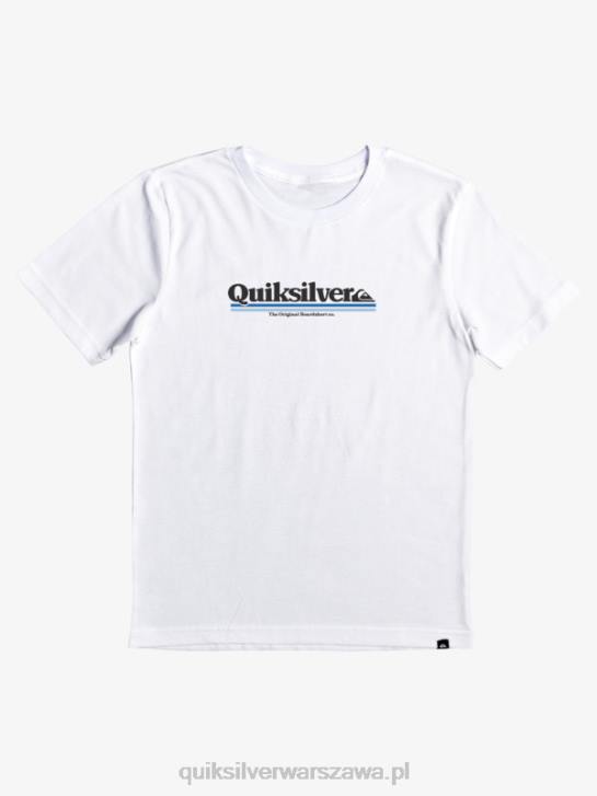 chłopcy Quiksilver 8-16 koszulka między wierszami 4DBV2090 biały