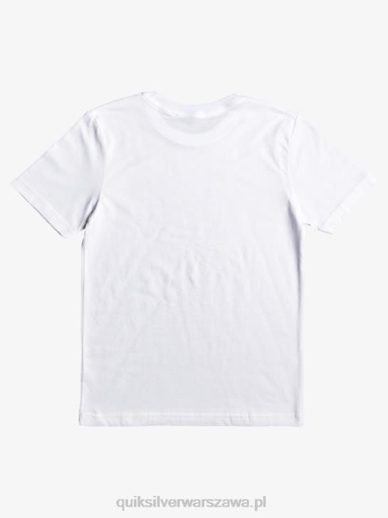 chłopcy Quiksilver 8-16 koszulka między wierszami 4DBV2090 biały