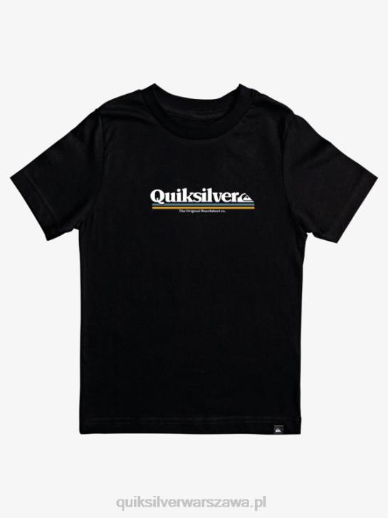 chłopcy Quiksilver 8-16 koszulka między wierszami 4DBV2091 czarny