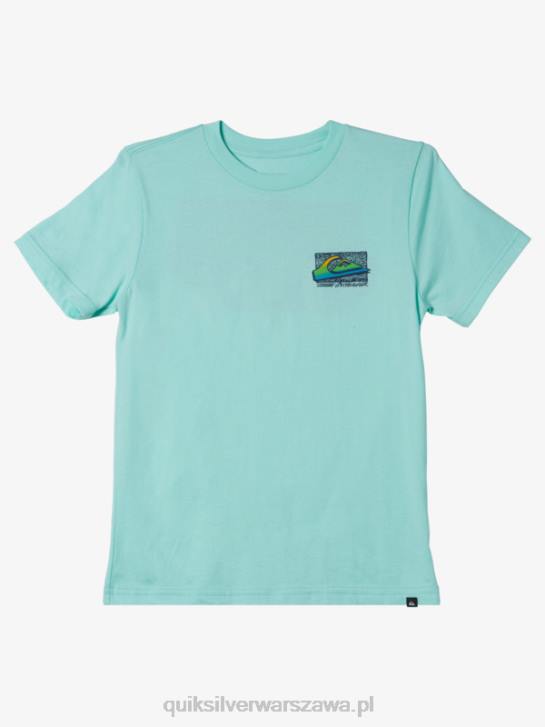 chłopcy Quiksilver 8-16 wyblakły t-shirt w stylu retro 4DBV2124 szkło plażowe