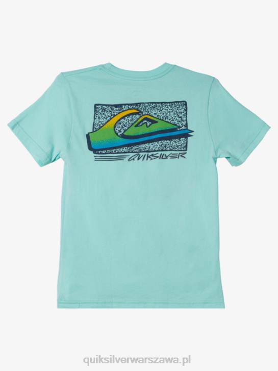 chłopcy Quiksilver 8-16 wyblakły t-shirt w stylu retro 4DBV2124 szkło plażowe