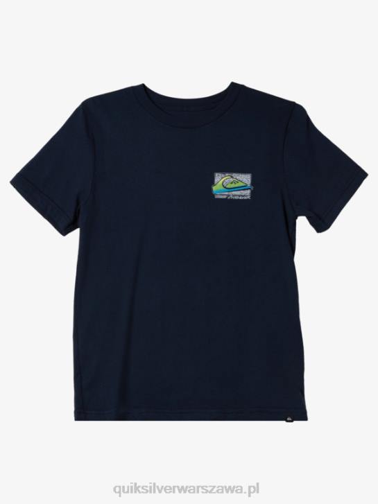 chłopcy Quiksilver 8-16 wyblakły t-shirt w stylu retro 4DBV2125 granatowa marynarka