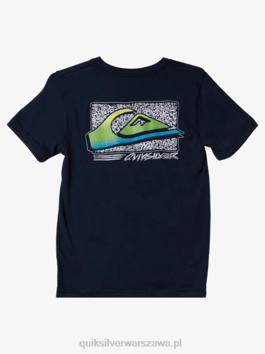 chłopcy Quiksilver 8-16 wyblakły t-shirt w stylu retro 4DBV2125 granatowa marynarka