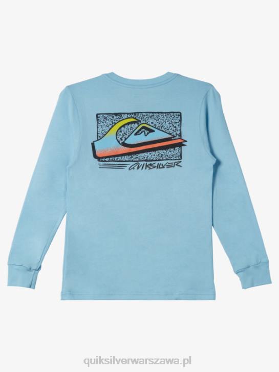 chłopcy Quiksilver 8-16 wyblakły t-shirt w stylu retro 4DBV2193 niebieskie niebo