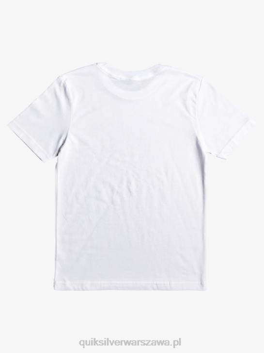 chłopcy Quiksilver Koszulka 2-7 na ryzyko 4DBV2170 biały