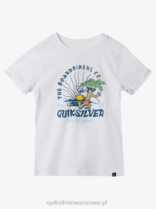 chłopcy Quiksilver Koszulka 2-7 spokojny umysł 4DBV1937 biały
