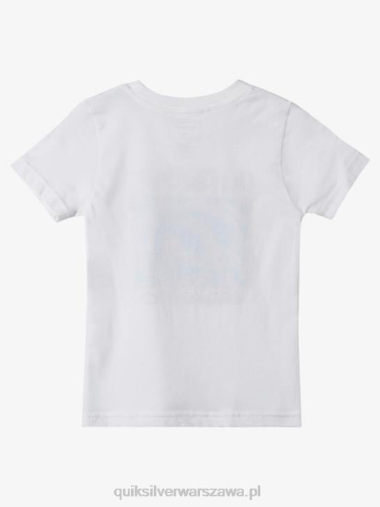 chłopcy Quiksilver Koszulka 2-7 w słońcu o północy 4DBV1965 biały
