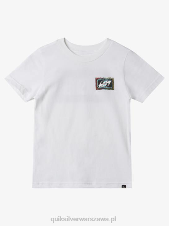 chłopcy Quiksilver Koszulka 2-7 z efektem echa 4DBV1946 biały