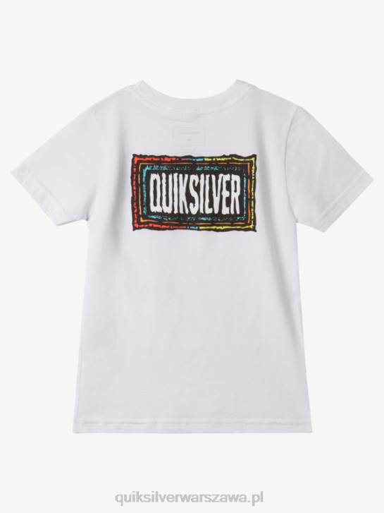 chłopcy Quiksilver Koszulka 2-7 z efektem echa 4DBV1946 biały