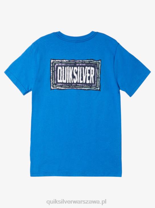 chłopcy Quiksilver Koszulka 8-16 z efektem echa 4DBV1979 morze tureckie