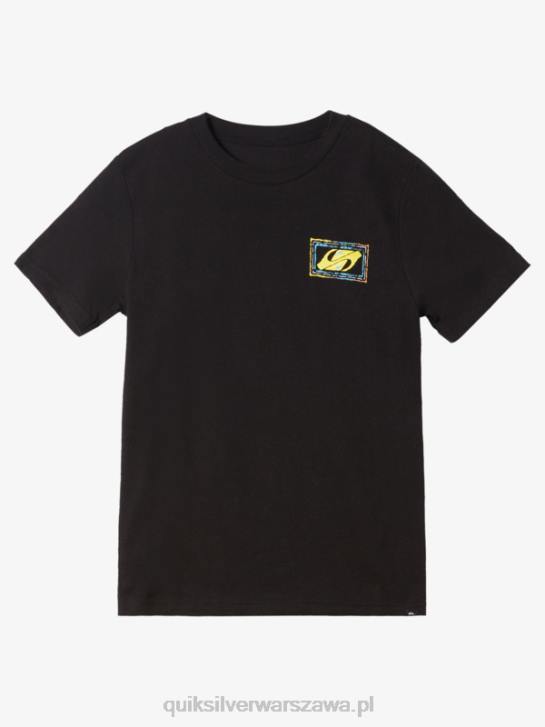 chłopcy Quiksilver Koszulka 8-16 z efektem echa 4DBV1981 czarny