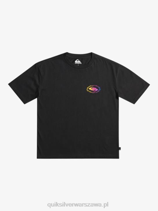 chłopcy Quiksilver Koszulka radykalna flaga 8-16 4DBV1966 czarny