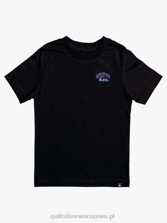 chłopcy Quiksilver Koszulka stróża 8-16 fal 4DBV2230 czarny