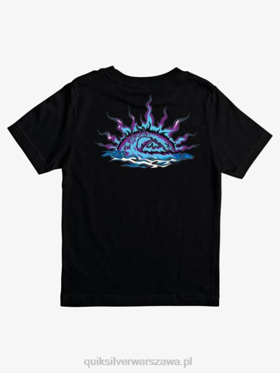 chłopcy Quiksilver Koszulka stróża 8-16 fal 4DBV2230 czarny