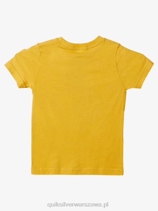 chłopcy Quiksilver Koszulka z kołami 2-7 4DBV1971 żółtko żółte