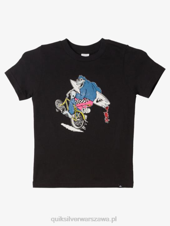 chłopcy Quiksilver Koszulka z kołami 2-7 4DBV1972 czarny