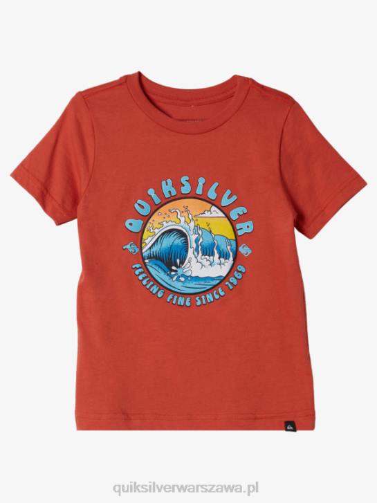 chłopcy Quiksilver Koszulka z lekkim tunelem 2-7 4DBV2128 mekka pomarańcza