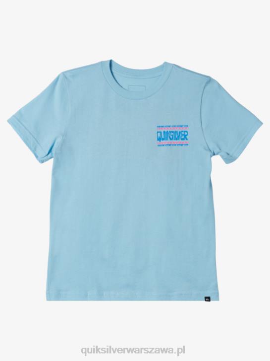 chłopcy Quiksilver Koszulka z wypaczonymi ramkami 8-16 4DBV2154 niebieskie niebo