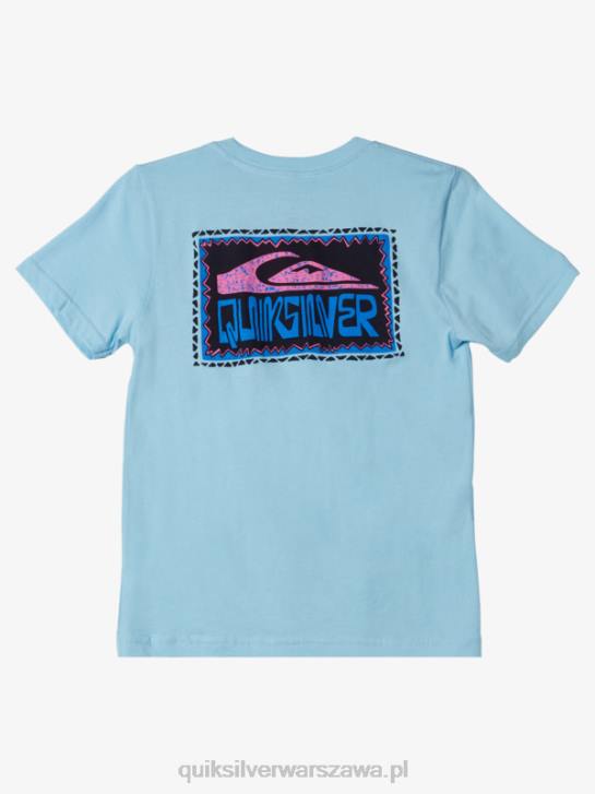 chłopcy Quiksilver Koszulka z wypaczonymi ramkami 8-16 4DBV2154 niebieskie niebo