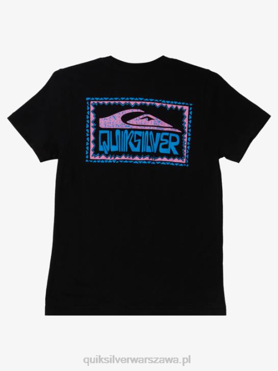 chłopcy Quiksilver Koszulka z wypaczonymi ramkami 8-16 4DBV2156 czarny