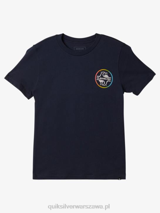 chłopcy Quiksilver T-shirt bąbelkowy z rdzeniem 8-16 4DBV1954 granatowa marynarka