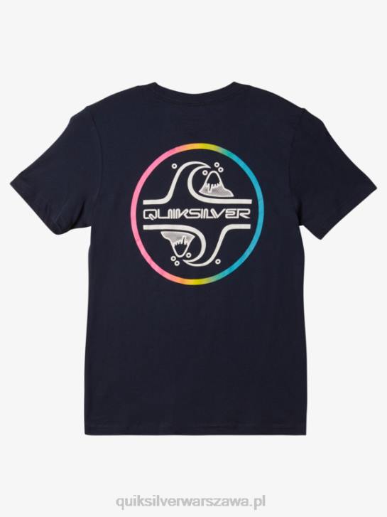 chłopcy Quiksilver T-shirt bąbelkowy z rdzeniem 8-16 4DBV1954 granatowa marynarka