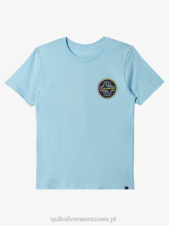 chłopcy Quiksilver T-shirt bąbelkowy z rdzeniem 8-16 4DBV1955 niebieskie niebo