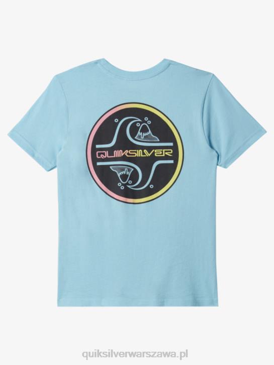 chłopcy Quiksilver T-shirt bąbelkowy z rdzeniem 8-16 4DBV1955 niebieskie niebo