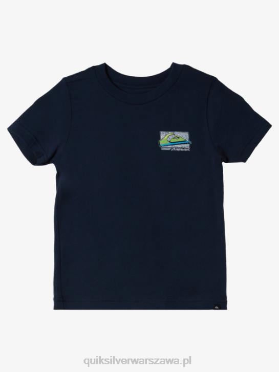 chłopcy Quiksilver T-shirt w stylu retro 2-7 4DBV2144 granatowa marynarka