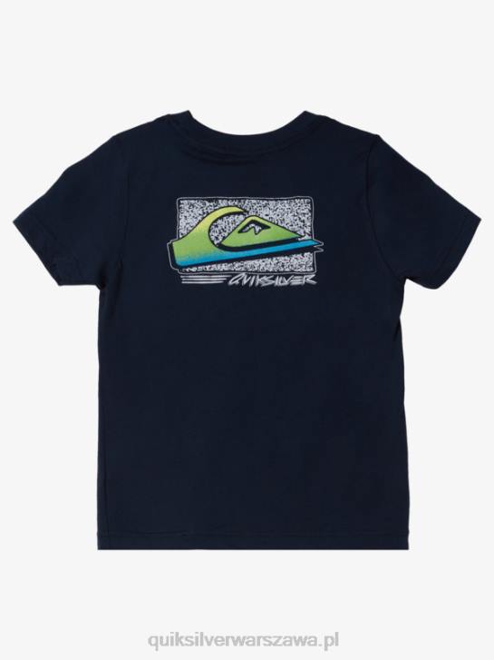 chłopcy Quiksilver T-shirt w stylu retro 2-7 4DBV2144 granatowa marynarka