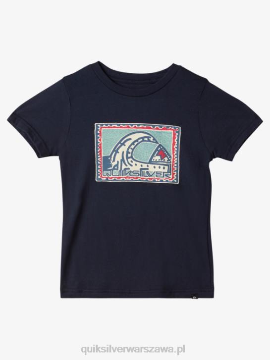 chłopcy Quiksilver Tradycyjna koszulka 2-7 rad 4DBV1959 granatowa marynarka
