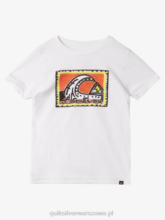 chłopcy Quiksilver Tradycyjna koszulka 2-7 rad 4DBV1960 biały