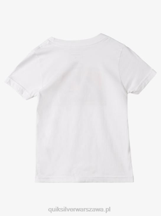 chłopcy Quiksilver Tradycyjna koszulka 2-7 rad 4DBV1960 biały