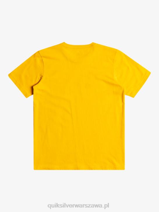 chłopcy Quiksilver logo firmy - koszulka 4DBV2316 złoty pręt