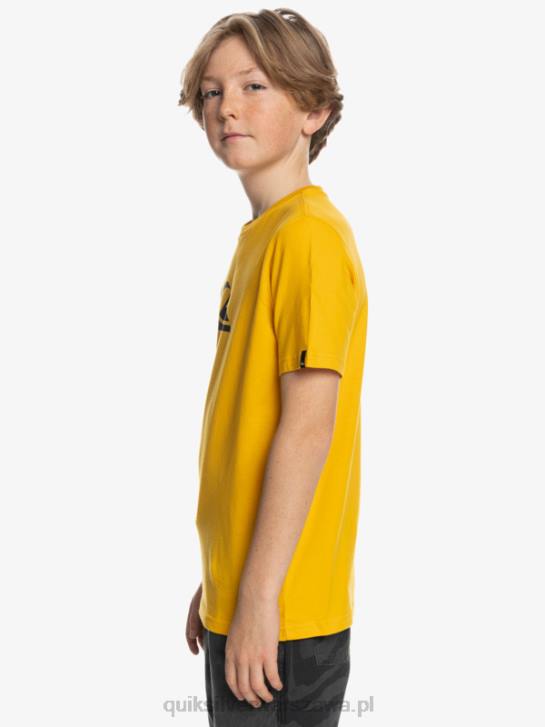 chłopcy Quiksilver logo firmy - koszulka 4DBV2316 złoty pręt