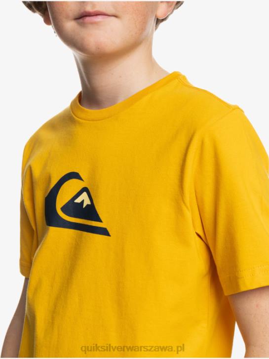 chłopcy Quiksilver logo firmy - koszulka 4DBV2316 złoty pręt