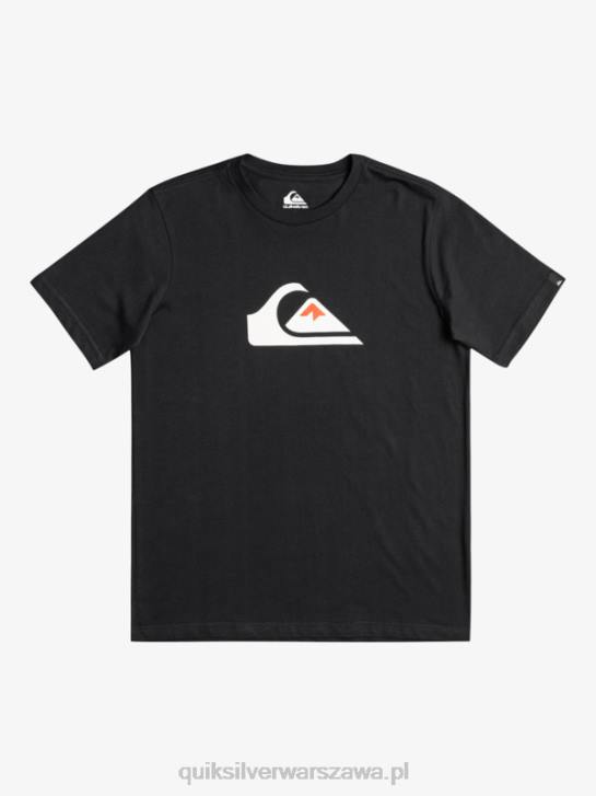 chłopcy Quiksilver logo firmy - koszulka 4DBV2317 czarny